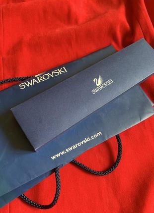 Swarovski,набор украшений из австрии,оригинал,комплект колье и браслет,кристаллы swarovski