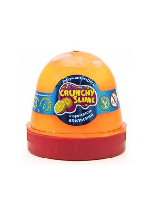 Слайм хрустящий tm mr.boo crunchy slime апельсин 120г.