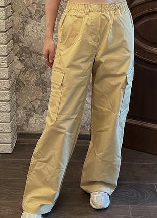 Габардиновые штани full length zara8 фото