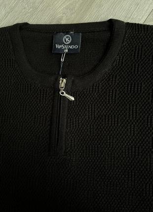 Чорний чоловічий молодіжний светр6 фото