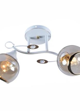 Люстра стельова біла v da5145a/2 на два плафони