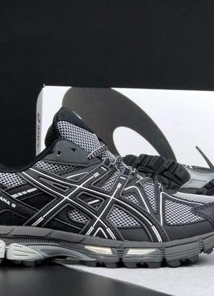 Р.41-46 кросівки asics gel kahana 8 чорно/сірі