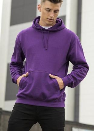 Худи. кенгурушка just hoods фиолетовая.2 фото