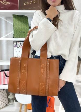 Сумка в стиле Navy chloe кожа2 фото