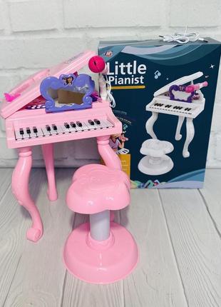 Детский синтезатор - пианино - рояль розовый арт. 93-01 топ1 фото