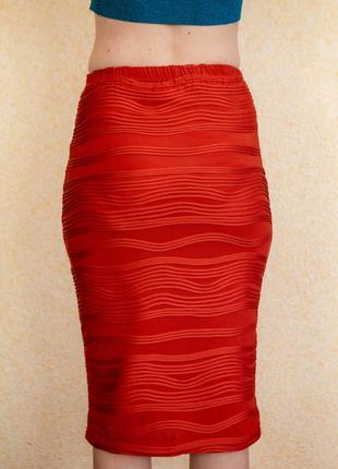 Юбка миди по фигуре, на лето