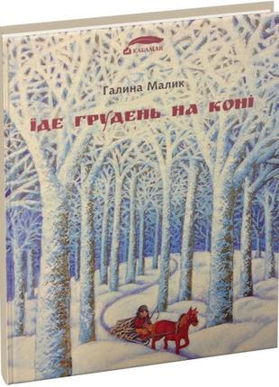 Книга "їде грудень на коні" для дітей 3-4-5-6 років. дитяча книга каламар