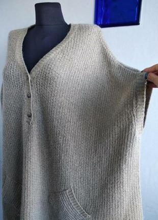 Теплое уютное пончо/свитер oversize m-l-xl zara4 фото
