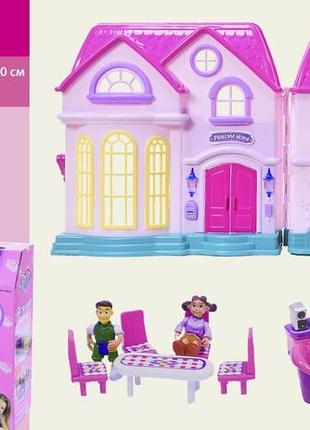 Домик для кукол с мебелью, музыка, свет, 16428