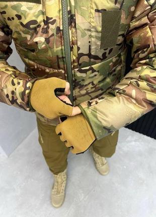 Тактична зимова куртка мембрана,тактична армійська куртка,  колір мультикам5 фото