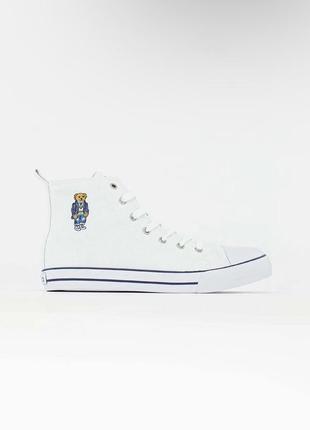 Оригінальні жіночі кеди polo ralph lauren «hamptyn hi bear»