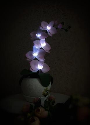 Светильник - орхидея.2 фото