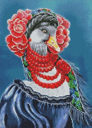 Алмазна мозаїка без підрамника українська гуска 40х50см, amc7672