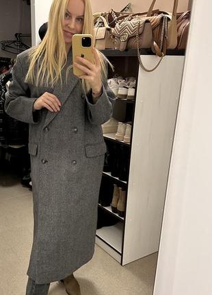 Фантастическое плотное шерстяное пальто от дорогого бренда weekday4 фото