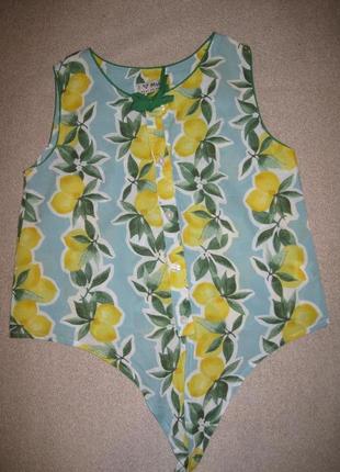 Блуза с лимончиками лав некст 8лет