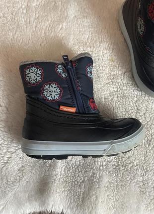 Детские польские дутики demar 1509 d winter light черного цвета