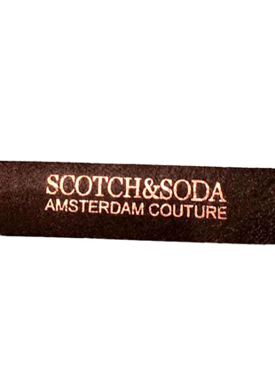 Коричневий ремень 100% шкіра scotch & soda3 фото