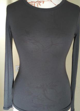 Итальянский серый базовый джемпер из вискозы