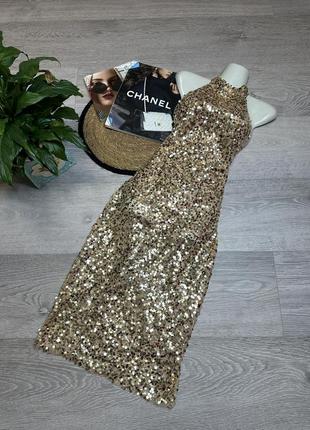 Женское вечернее платье по фигуре золотая боди изысканное платье пайетки3 фото