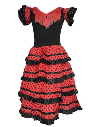 Испанка костюм для танцев фламенко, карнавальный размер 1