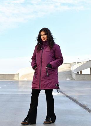 Жіноче зимове тепле пальто,женское зимнее тёплое пальто,зимова куртка,парка,зимняя к1 фото