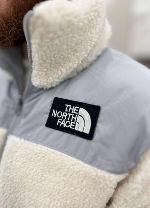 Зимняя двустороння куртка на меху без капюшона tnf тнф7 фото