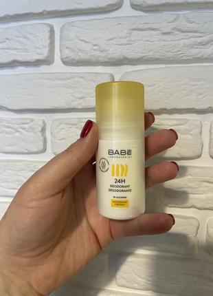 Кульковий дезодорант babe laboratorios deodorant 24 години захист, для всієї родини, 50 мл