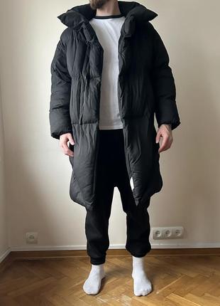 Пуховик мужской черный на холодную зиму3 фото
