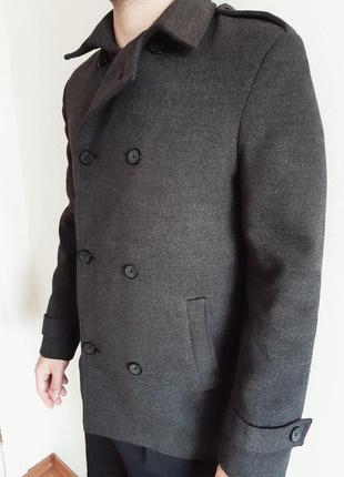 Укороченное пальто шинель2 фото