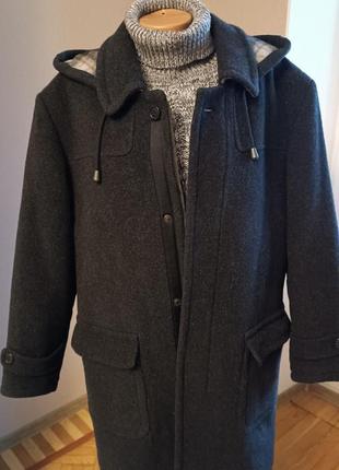 Стильное теплое пальто из вирджинской шерсти c&a1 фото
