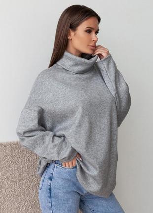 Жіночий ангоровий светр у стилі оверсайз2 фото