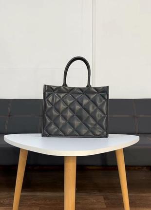 Женская сумка черная сумка тоут стеганая сумка классическая1 фото