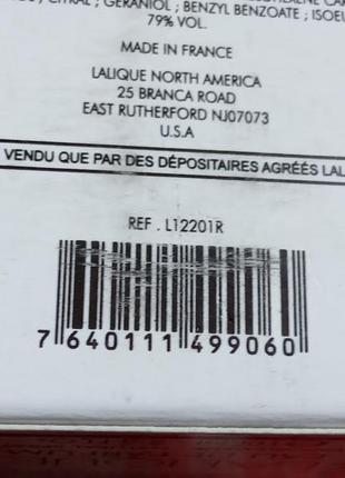 Lalique l'amour парфумована вода 100 мл оригінал тестер без кришечки7 фото