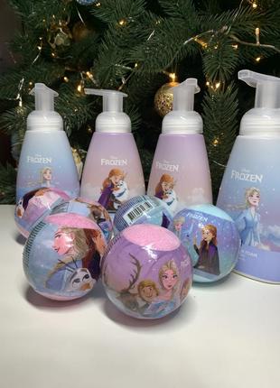 Пенка-мыло и бомбочка «крылое сердце»,эльза и анна☃️❄️🎄