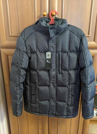 Пуховик зимовий куртка black vinyl 50 52 54 l xl