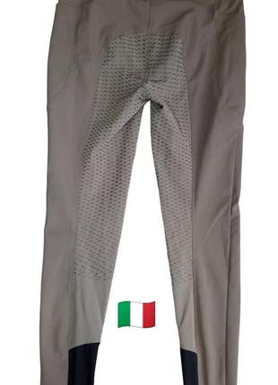 🏇итальянские бриджи /леггинсы женские для верховой езды с силиконовой леей animo