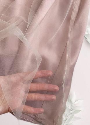 Нюдовое платье вышиванка в цветы нюд с сеткой с фатином отрезное свадебное вечернее нарядное8 фото
