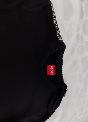 Бавовняний чорний джемпер светр4 фото