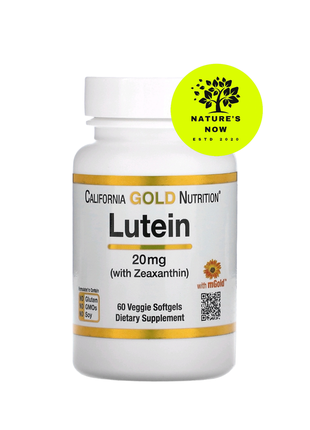 California gold nutrition лютеїн 20 мг і зеаксантином — 60 капсул