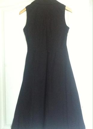 Чёрное платье миди от h&m2 фото