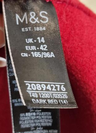 Яскраве якісне пальто вільного крою autograph marks&spencer,  50% вовни7 фото