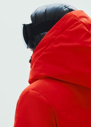 Пуховик жіночий червоний zara ski6 фото
