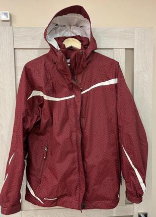 Куртка columbia women´s red jacket l water resistant 208 wl7055 winter fleece lined coat 3в1 оригінал4 фото