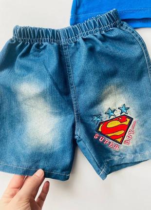 Костюм супермена, костюмчик літній супермен на 2 роки3 фото