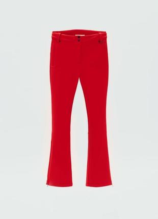 Штани жіночі червоні тришарові zara ski5 фото