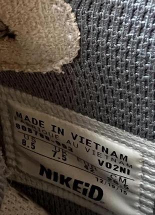 Шкіряні кросівки nike air force 1 оригінальні високі білі4 фото
