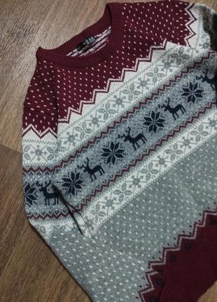 Стильный шерстяной новогодний свитер джемпер atmosphere2 фото