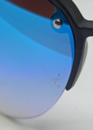 Окуляри в стилі prada уцінка унісекс краплі сонцезахисні блакитні дзеркальні9 фото