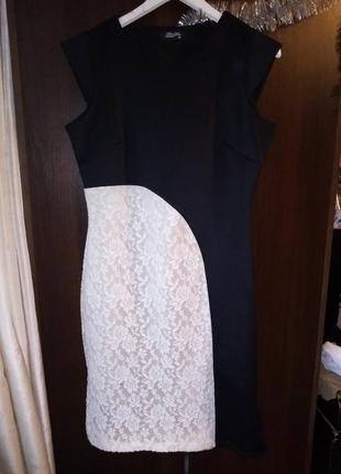 Силуэтное, эластичное платье, размер 50-521 фото
