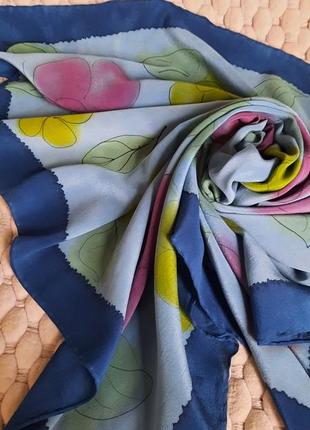 Вінтажна шовкова хустка